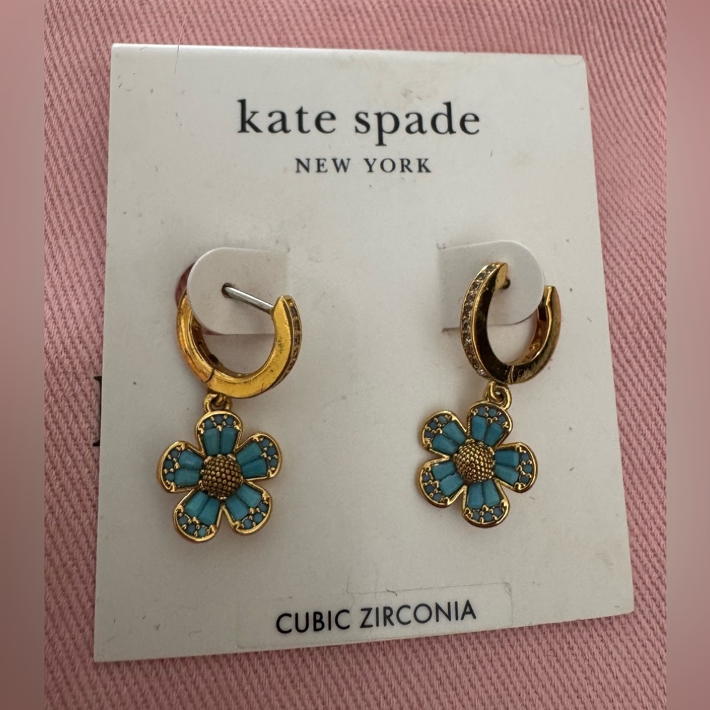 New Kate Spade Fleurette Earrings - Picture 3 of 3